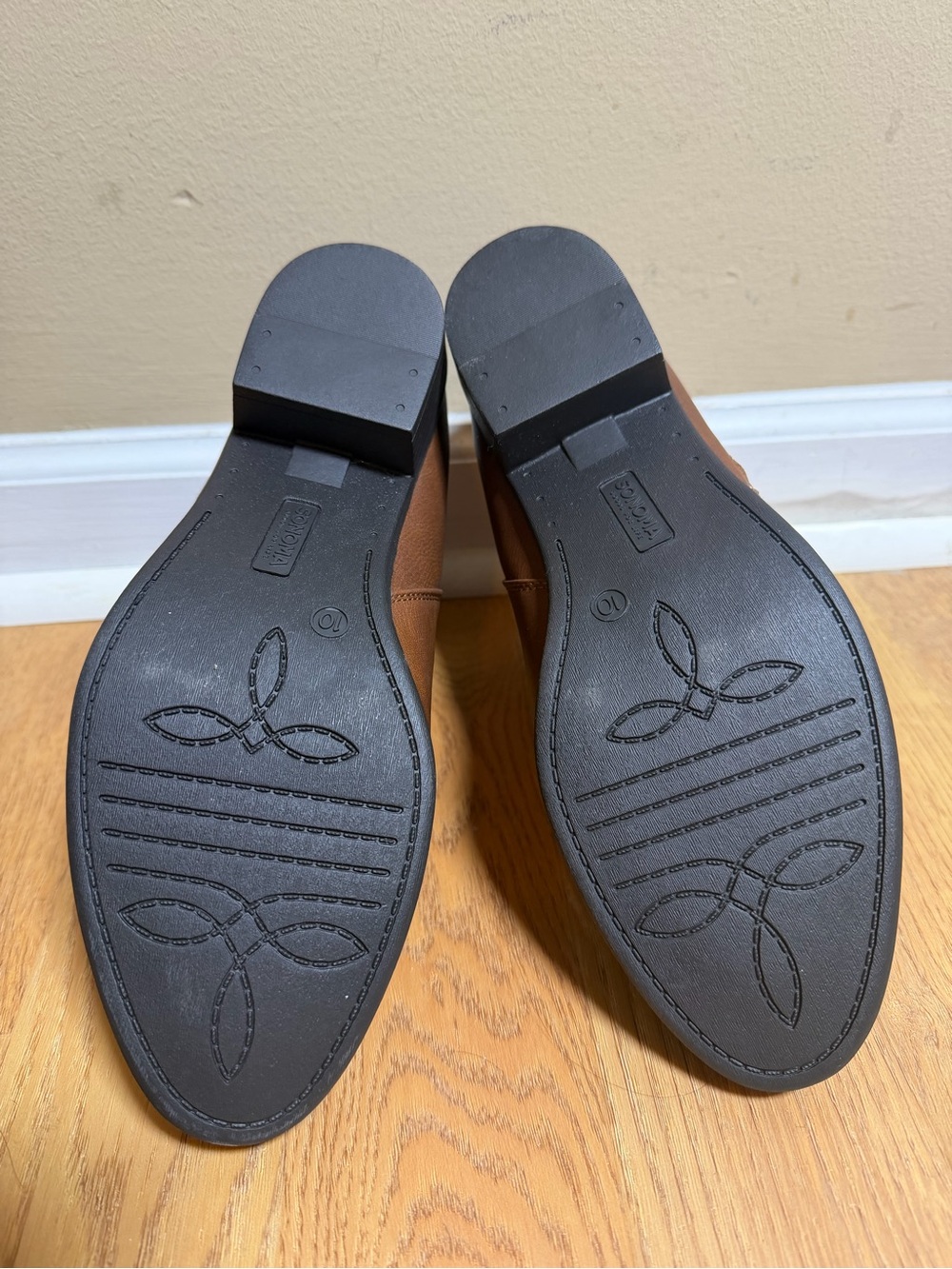 Sonoma Tan Brown Ankle Booties with Side Zip - Picture 6 of 6